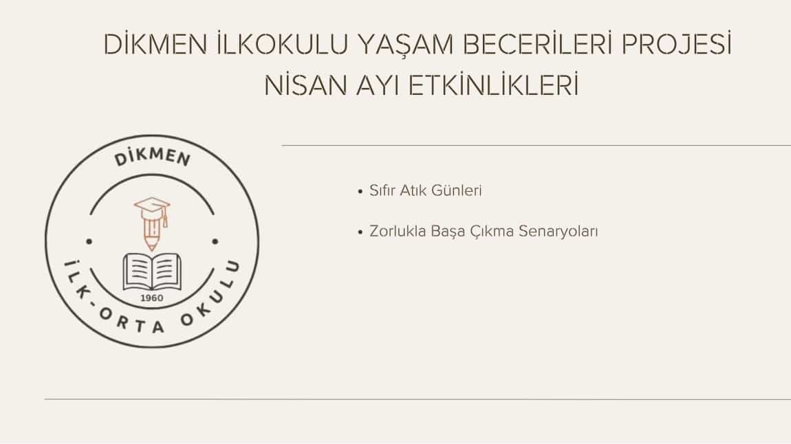 NİSAN AYI YAŞAM BECERİLERİ ETKİNLİKLERİ